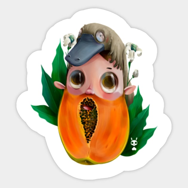 Barba de Papaya Sticker by itoalon